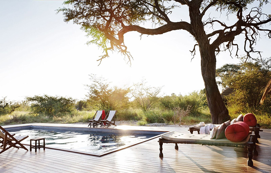 Swimming pool - Camp Kalahari - Makgadikgadi Pans National Park