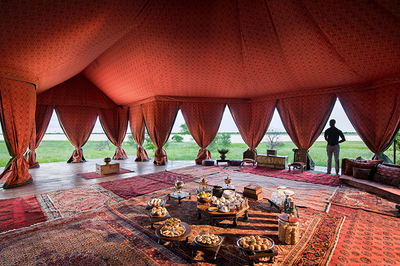 Persian Tea Tent - Jack's Camp - Kalahari, Botswana