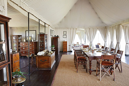 Living area - San Camp - Makgadikgadi Pans National Park Botswana