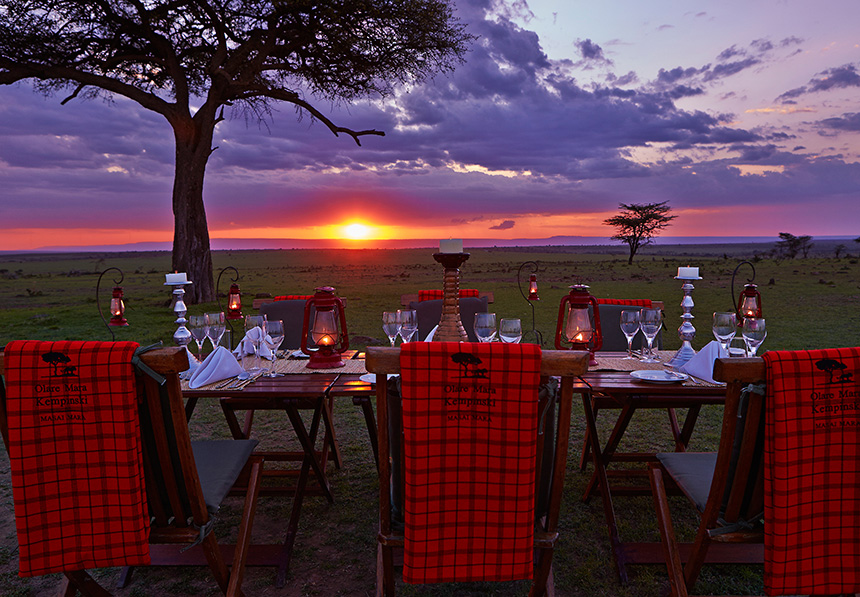 Dinner under stars - Olare Mara Kempinski Masai Mara Camp - Safari Camps in Maasai Mara, Kenya