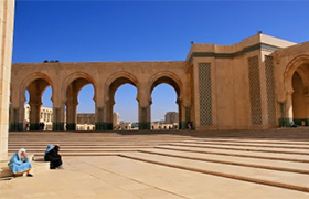 Hassan II mosque in Casablanca