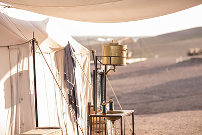 Outdoor sink - Scarabeo Camp - Agafay Desert, Morocco