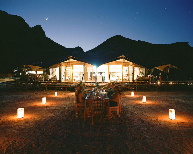 Outdoor dinner - Hoanib Valley Camp - North Damaraland, Namibia