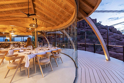 Communal dining area - Camp Onduli Ridge, Namibia