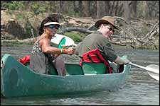 Canoeing on the Zambezi