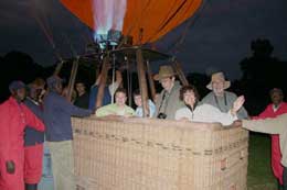 a balloon ride over Masai Mara in Kenya Safari