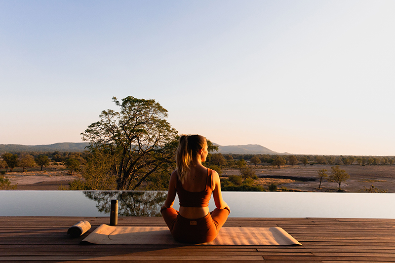 Yoga at the main area - Chichele Presidential Lodge