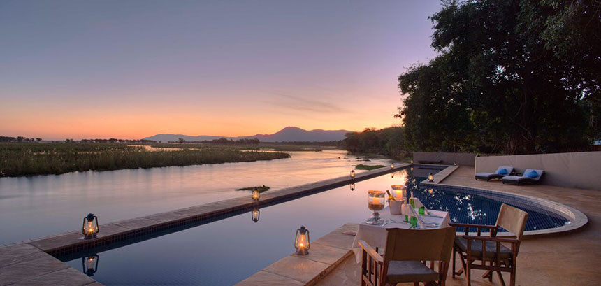 Lap-pool - Sausage Tree Camp - Lower Zambezi National Park